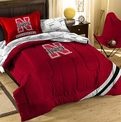 Northwest NCAA Nebraska Twin Bed in Bag Set