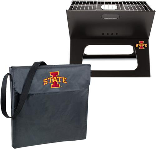 Picnic Time Iowa State Charcoal X-Grill with Tote
