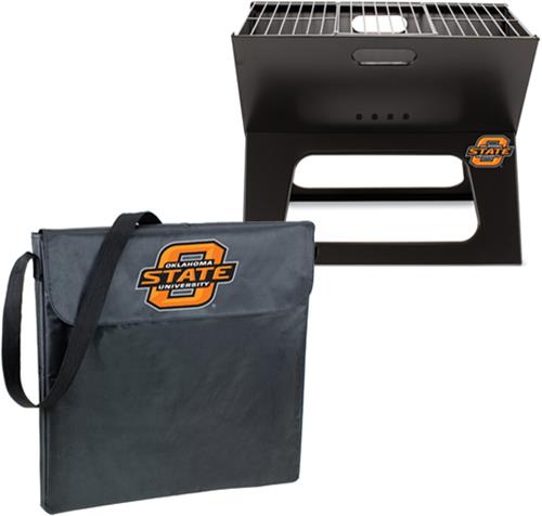 Picnic Time Oklahoma State Charcoal X-Grill