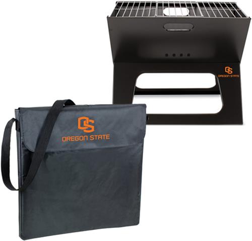 Picnic Time Oregon State Charcoal X-Grill & Tote