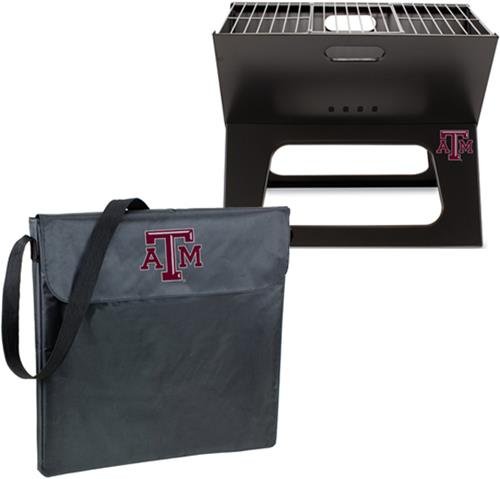Picnic Time Texas A&M Charcoal X-Grill with Tote