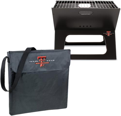 Picnic Time Texas Tech Charcoal X-Grill with Tote