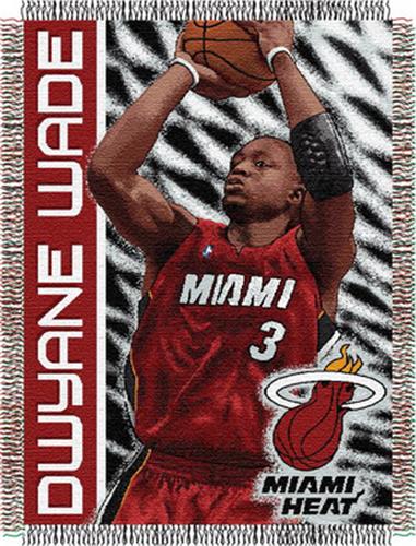 Northwest NBA Miami Heat Dwayne Wade 48"x60" Throw