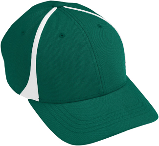 Augusta Sportswear Youth Dark Green/White Flexfit Zone Caps. Printing is available for this item.