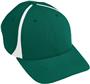 Augusta Sportswear Youth Dark Green/White Flexfit Zone Caps