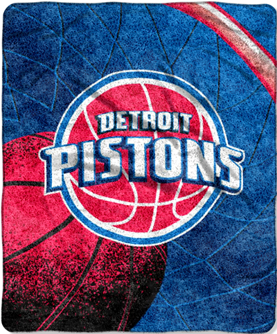 Northwest NBA Detroit Pistons 50"x60" Sherpa Throw
