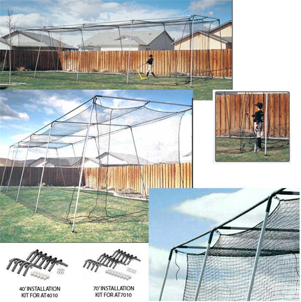 27 Ply Backyard Baseball Batting Cage Net Netting #21 12' x 12' x 55' 