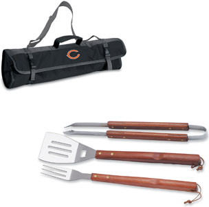 Picnic Time NFL Chicago Bears BBQ Set w/Tote