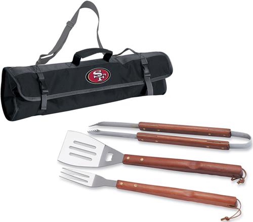 Picnic Time NFL San Francisco 49ers BBQ Set w/Tote