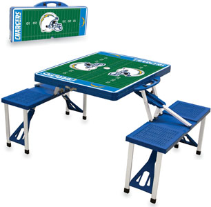 Picnic Time NFL San Diego Chargers Picnic Table
