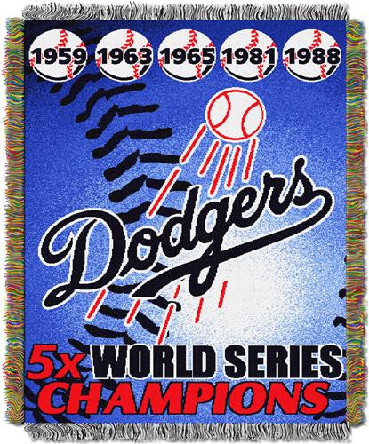 Northwest MLB LA Dodgers Commemorative Throw
