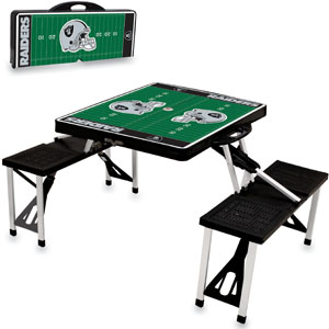 Picnic Time NFL Oakland Raiders Picnic Table