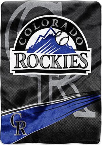 Northwest MLB Colorado Rockies Tie Dye Plush Throw