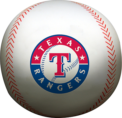 Northwest MLB Texas Rangers Beaded Baseball Pillow