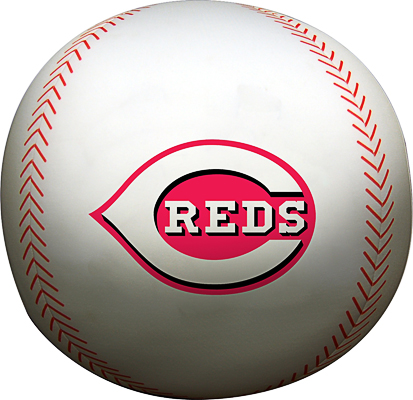 Northwest MLB Reds Beaded Baseball Pillow