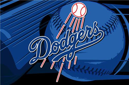 Northwest MLB LA Dodgers Acrylic Tufted Rug