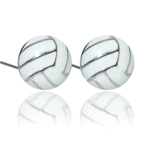 Volleyball Enamel Post Earrings Jewelry Gifts Volleyball Equipment