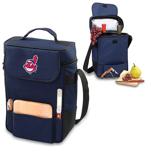 Picnic Time MLB Cleveland Indians Duet Wine Tote