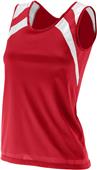 Augusta Ladies XL Red/White Wicking Tank w/ Shoulder Insert