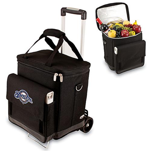 Picnic Time MLB Milwaukee Brewers Cellar w/Trolley