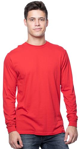 Royal Apparel Unisex Organic Long Sleeve Tee. Printing is available for this item.
