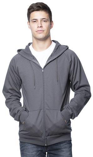 Royal Apparel Unisex Organic Cotton Full Zip Hoodie 21051ORG. Decorated in seven days or less.