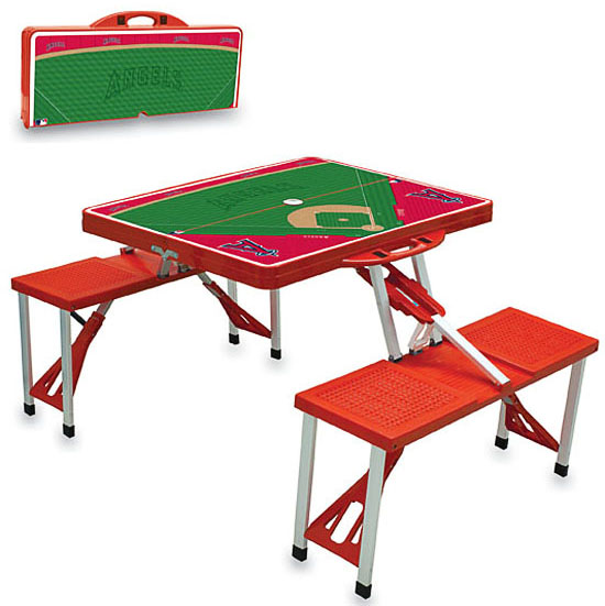 E65933 Picnic Time MLB Los Angeles Angels Picnic Table