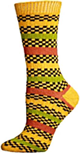 E. G. Smith Recycled Reggae Stripe Crew Socks