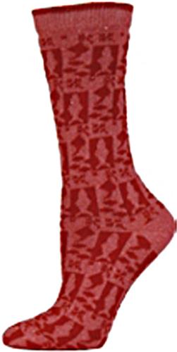 E. G. Smith Women Recycled Country Fish Crew Socks