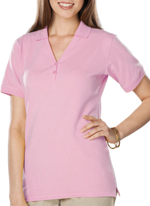 Blue Generation Ladies SS Y-Placket Polo Shirt. Printing is available for this item.