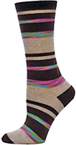 Nouvella Womens Mirage Stripe Crew Socks