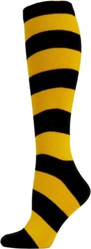 Nouvella Womens Cotton Rugby Stripe Knee Hi Socks