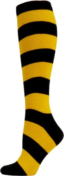 Nouvella Womens Cotton Rugby Stripe Knee Hi Socks