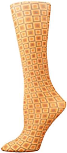Nouvella Orange Squares Sublimated Trouser Socks