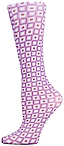 Nouvella Purple Squares Sublimated Trouser Socks