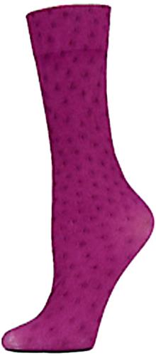 Nouvella Raspberry Ostrich Sublimated Trouser Sock