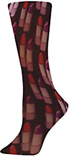 Nouvella Red Lipstick Sublimated Trouser Socks
