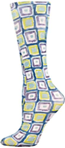 Nouvella Blue Denim Square Sublimated Trouser Sock