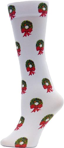 Nouvella Womens Wreath Sublimated Trouser Socks