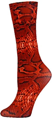 Nouvella Red Snake Sublimated Trouser Socks