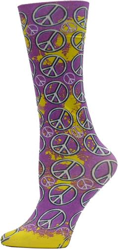 Nouvella Peace Sign Sublimated Trouser Socks