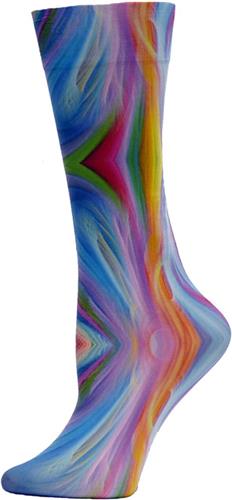 Nouvella Womens Rainbow Sublimated Trouser Socks