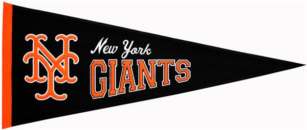 Winning Streak New York Giants Cooperstown Pennant