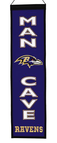 Winning Streak NFL Ravens Man Cave Banner