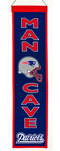 Winning Streak NFL Patriots Man Cave Banner