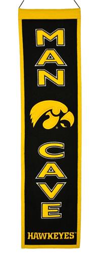Winning Streak NCAA Iowa Hawkeyes Man Cave Banner