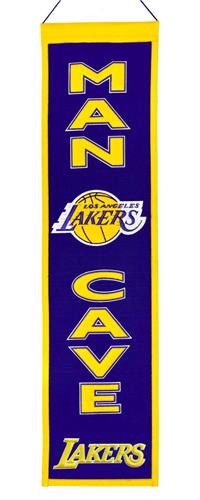 Winning Streak NBA LA Lakers Man Cave Banner