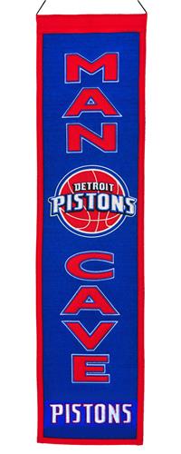 Winning Streak NBA Detroit Pistons Man Cave Banner