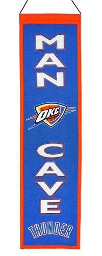Winning Streak NBA OKC Thunder Man Cave Banner