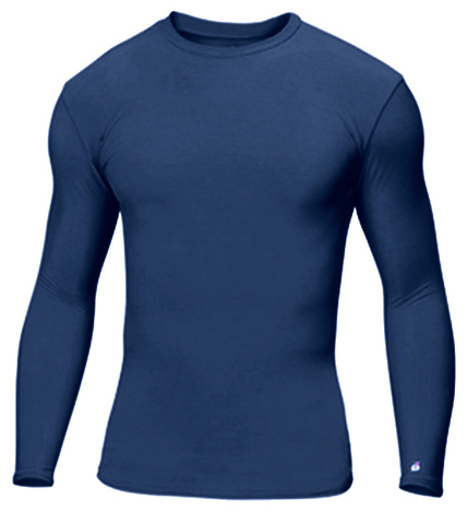 Badger Youth B-Fit L/S Crew Compression Shirts